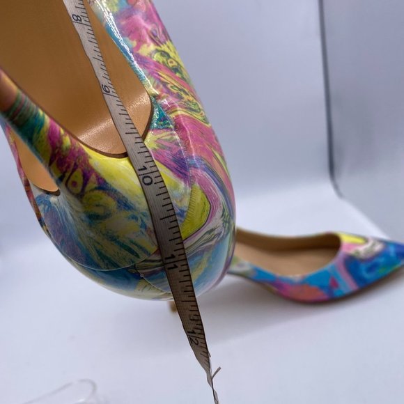 FSJ Classic Kitten Heels Pointy Closed Toe Pumps - Picture 10 of 15